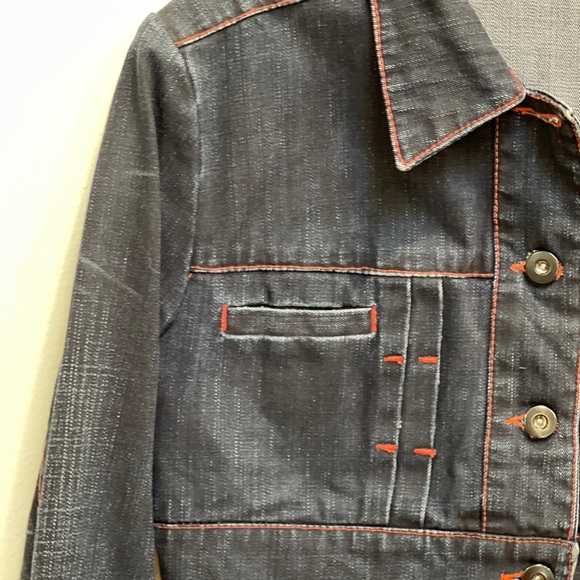 Torn Short Denim Jacket - Picture 3 of 9